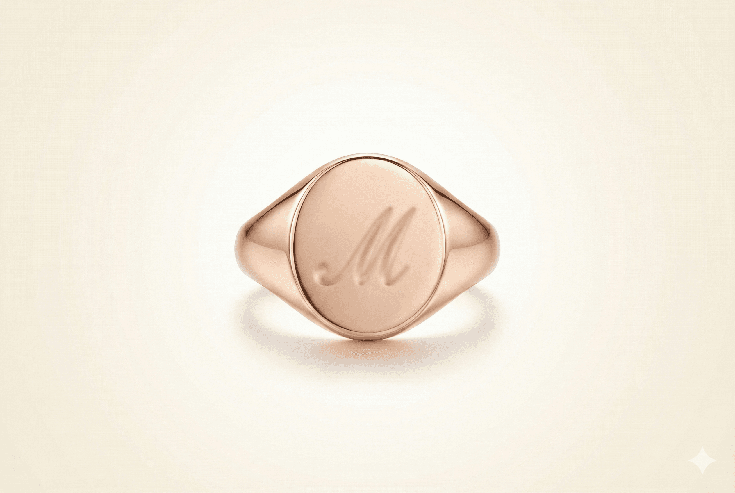 Engraved Initial Ring